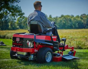 Lawn Mowing in Spring Season